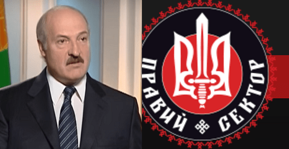 Ukrainos nacionalinio judėjimo „Dešinysis sektorius“ savanoriai yra pasirengę padėti Aleksandrui Lukašenkai, jei šis nutrauks bet kokius ryšius su Kremliumi
